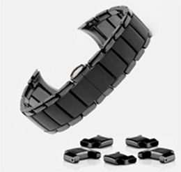 Ceramic watch band fit for AR1451 AR1452 Watch Band mens Watches Wrist Strap Brand Watchband Samsung 22mm 24mm289Q2265396