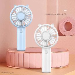 Electric Fans Portable Handheld Fan Small Cooling Fan USB Rechargeable Eyelash Mute Cooler Handheld Fan Mini USB Rechargeable Desk RQSZ