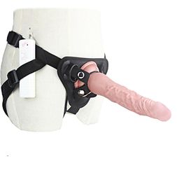 875 Inch Big Strap On Dildo Vibrator For Women 3 Speed Vibrating Strapon Harness Dildo Anal Strapons Vibrator Lesbian Sex Toy Y4928758