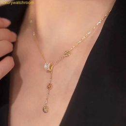 Classic Fashion Bolgrey Pendant Necklaces same style micro set zircon crystal small waist necklace Nubao collarbone chain light luxury creative jewelry trend