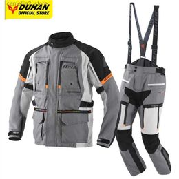 Motocycle Racing Clothing Suitable for 4 seasons waterproof racing suit wear-resistant motorcycle jacket anti slip CE protective equipment Q240603