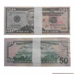 Other Games High Wholesale American Factory Bar Shipment Props Faqau 100 Quality Fake Dollar Currency Party Pieces/Package Atmosphere Otm17