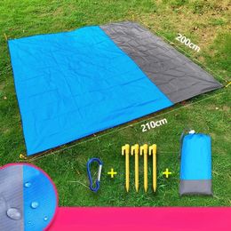 200x210cm pocket picnic waterproof beach mat without sand blanket camping outdoor kimchi tent folding cover bed 240514