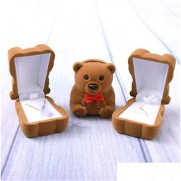 Packing Boxes Wholesale Jewelry Bear Packaging Wedding Supplies Proposal Ring Box Valentines Day Gifts Eed4158 Drop Delivery Office Sc Dhxn4