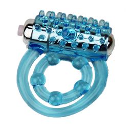 Clit Vibrating Cockrings Stretchy Delay Erection Silicone Penis Ring Enhancer Sex toys For Men Couple3546599