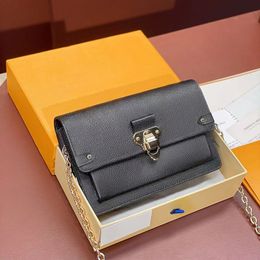 12A All-New Mirror Quality Designer Chain Bag Mini Card Holder Embossed Handbag 19cm Luxury Bag Womens Genuine Leather Bags Crossbody Bag Black Shoulder Bag With Box