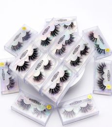 25MM Fuax Mink Lashes 5D Natural Look False Eyelashes Dramatic Long Wispies Fluffy Eyelash Full Strips Fake Eye Lash Extension Mak4282726