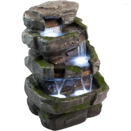 Garden Decorations Stunning Outdoor Water Feature For Gardens & Patios. Weather Resistant W/LED Lights Pump.