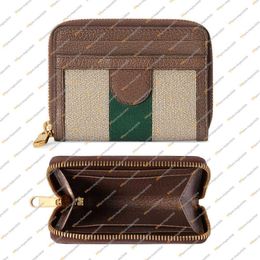 TOP 658552 OPHIDIA CARD CASE WALLET brand Womens wallets leather for women men 181a