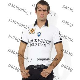Embroidery Men's Polos Short Sleeve Poloshirt Men Tshirt BLACK WATCH T Shirt XXL 5Xl 6Xl Football Shirt England Football Shirt Designer T Shirt 4084