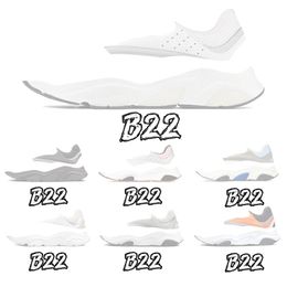 Designer B22 Sneaker Fashion Mesh EDED pelle di pelle in pelle scamosciata 3M 3M riflettente uomini stampati tridimensionali e femminile da donna 22 scarpe da pavimento sneaker nylon veet maschile retro
