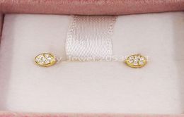 Less Classiques Earrings Stud In Gold With Diamonds Ref Bear Jewellery 925 Sterling Silver earringsFits European Jewellery Style Gift 4515255