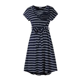 Womens Maternity Summer Short Sleeve Striped Print Dress For Breastfeeding With Belt Dress for Women Pography 240603