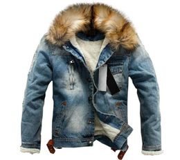 drop 2020 new men jeans jacket and coats denim thick warm winter outwear S4XL LBZ218989875