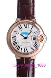 Certair watch luxury designer Middle aged Blue Balloon 33mm Rose Gold Automatic Mechanical Womens Watch W6920069
