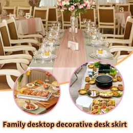 Table Cloth Satin Tablecloth Rectangle Wedding White For Christmas Baby Shower Birthday Events Banquet Decoration Q2v1