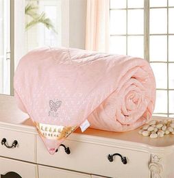 Natural Mulberry Silk Comforter For Winter Summer Twin Queen King Full Size Duvet Blanket Quilt White Pink Beige Filler24368815957