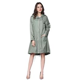 Long Raincoat Women Waterproof Windproof Hood Ladies Thin Rain Coat Ponchos Jackets Female Chubasqueros Mujer Capa De Chuva1497037