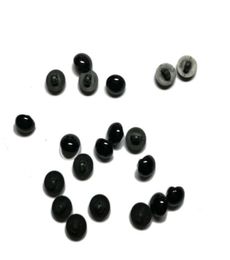 New 100 Pcs Black Resin Buttons Round Mushroom Domed Sewing Shank Black Diy Animal Eyes Toy Diy Decorative Buttons jllSSR4773138