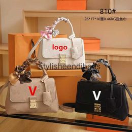 Shoulder Bags 2024 New Fashion Texture Womens Bag Single High Grade Handbag Crossbody Light Luxury H240603