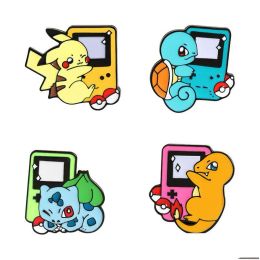 Brooches Cute Cartoon Game Console Enamel Pin Brooch, Colorful Alloy Animal Badge Accessory, Punk Style Jewelry Gift for Friends