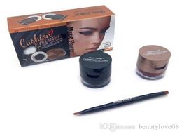 4 in 1 BlackBrownBlackBlue Gel Eyeliner And Eyebrow Powder Makeup Waterproof Cosmetics Set Eye Liner Kit Music Flower New7116229