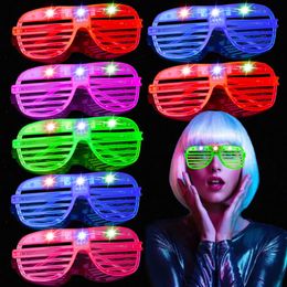 10/30 pieces of LED luminous glasses night light party supplies neon party gifts 5-color luminous glasses children and adults 240513