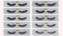 3D Mink Eyelashes Eye makeup Mink False lashes Soft Natural Thick Fake Eyelashes 3D Eye Lashes Extension Beauty Tools 10 styles DH6856399