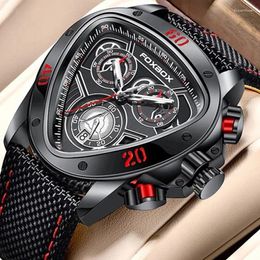 Wristwatches 2024 Top Big Dial Chronograph Quartz Watch Men Sports Watches Military Male Wrist Clock Man Relogio Masculino