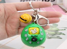 2019 New Mixed Family Mora Games Keychain Rock Paper Scissors Play Toy Key Chain Face Dolls Keychains Round Egg Keychain14561028
