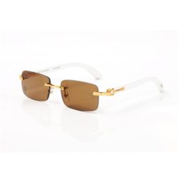 Sunglasses Women039s accessories France Luxury glasses women fashion sunglasses for mens rimless gold silver frame clear lenses1707916