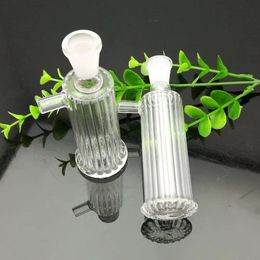 Glass Pipes Smoking Manufacture Hand-blown hookah Mini striped glass Philtre pot