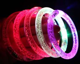100pcs LED Flash Blink Blinking Colour Changing Light Lamp Party Decoration Wedding Fluorescence Club Stage wrist Bracelet Bangle4714851
