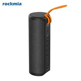 Portable Speakers Rockmia EBS-603 10W Mini Portable Speaker Wireless TWS Stereo Music Box Aux Waterproof IPX4 Colourful Fabric Mesh Power bass