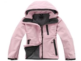 Winter North Womens Soft shell jacket Coat Tech Fleece hooded Outdoor Waterproof windproof face Jackets Warm Wool thermal ski wome3132155