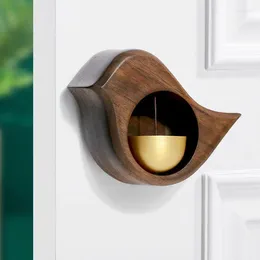 Decorative Figurines Home Doorbell Dopamine Wind Bell Suction Door Type Copper Shop Reminder Gift Refrigerator Magnetic Sticker Hanging