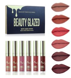 Beauty Glazed Matte Liquid Lipstick Set Natural Waterproof Longlasting Makeup Lipgloss Set8700916