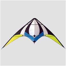 Kite Accessories Outdoor Fun Sports Kitesurf New 120Cm Dual Line Stunt Kites Wholesale Random Colour Parafoil Good Flying Drop Delivery Dhhay