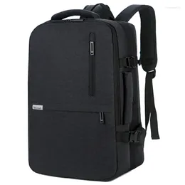 Backpack Waterproof Anti-theft Laptop Oxford Back Pack Casual Outdoor Bookbag Teenager Business Travel Bag Black