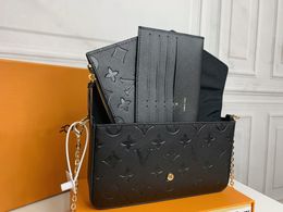 Lüks tasarımcı çanta 3 çok Felicie Pochette zincir çantaları çanta crossbody cüzdan moda kadın omuz çantaları bayan tote çanta cüzdanı louiseviuting kadın sırt çantası