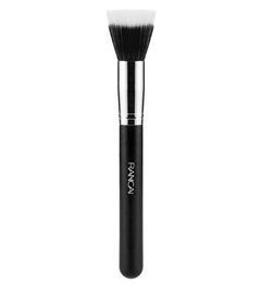 RANCAI 1pcs Full Size Powder Brush Blusher Contour Skin Care Black Fiber Stippling Brush Cosmetic Make Up Beauty Tools2769412