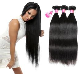 Whole Brazilian Straight Hair Bundles 3pcs Peruvian Malaysian Indian Straight Hair Weaves Unprocessed Cheap Human Hair E73409112865484