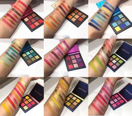 Beauty Glazed Makeup Eyeshadow Pallete makeup brushes 9 Color Shimmer Pigmented Eye Shadow Palette Make up Palette maquillage6997824