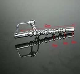 Popping Bubbles Penis Plug Comrade male urethra wall stainless steel metal plunger appeal urethral sex toy9021432