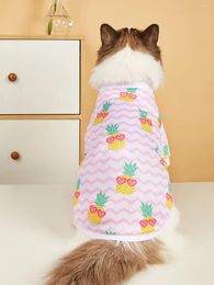 Dog Apparel Pet Cloth T-shirt With Sweet And Cute Pineapple Clothes For Doggy Cat Cool Costume Summer