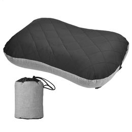 Iatable Pillow Outdoor Square PVC TPU Neck Air Cushion Camping Trip Nap Device Fixed Strap Case Relaxing Tool Recliner 240601