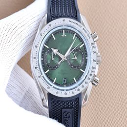 Man Wristwatches Chronograph VK Movement Diameter 43 5mm Convex Pot Cover Glass Wide Arrow Pointer Watch 3004