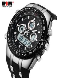 Men039s Luxury Analogue Digital Quartz Watch New Brand HPOLW Casual Watch Men G Style Waterproof Sports Military Shock Watches CJ1196627
