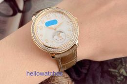 Potiky Phelipel watch luxury designer 8 New Complex Energy Hour Metre Rose Gold Original Diamond Manual Mechanical Womens Watch