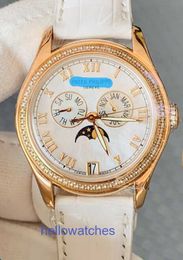 Potiky Phelipel watch luxury designer 8 New Complex Function Hour Watch 18K Rose Gold Diamond Automatic Mechanical Womens Watch 4936R